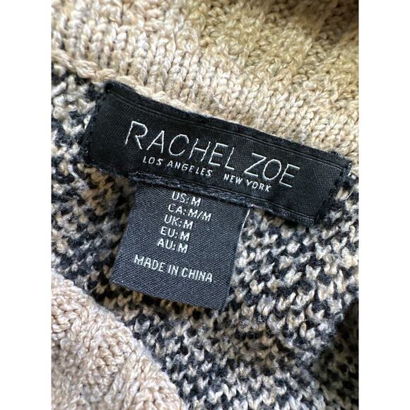 Rachel Zoe Black and Cream Animal Print Sweater - Picture 6 of 7